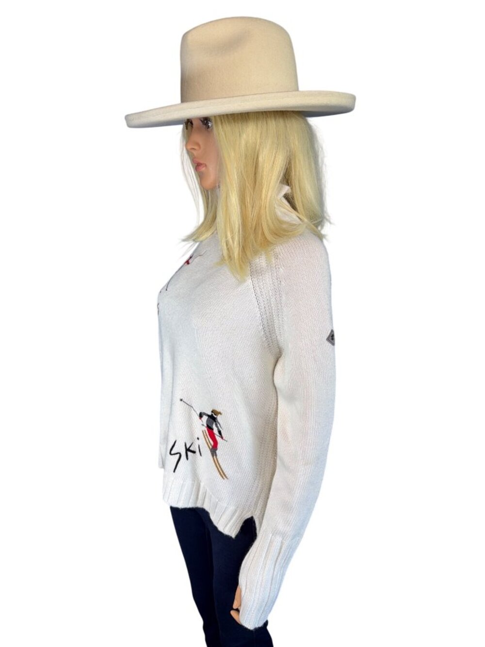 Gigi Pip Jillian Pencil Brim Western Hat 57cm S/M Off White MSRP$154 Worn once - Picture 8 of 17